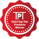 Logo du prix du produit de premier niveau 2022 de Mission Critical