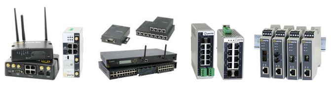 Image des routeurs, serveurs de console et commutateurs Ethernet industriels Perle